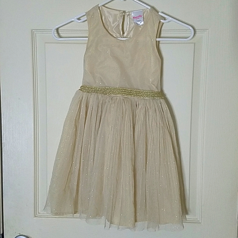 Nannette kids Gold Dress polyester